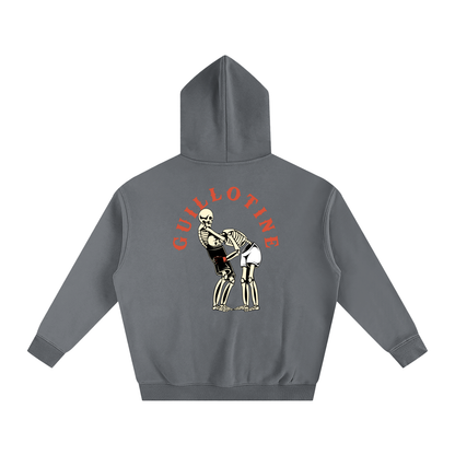 Guillotine Red Text Hoodie - ARETE