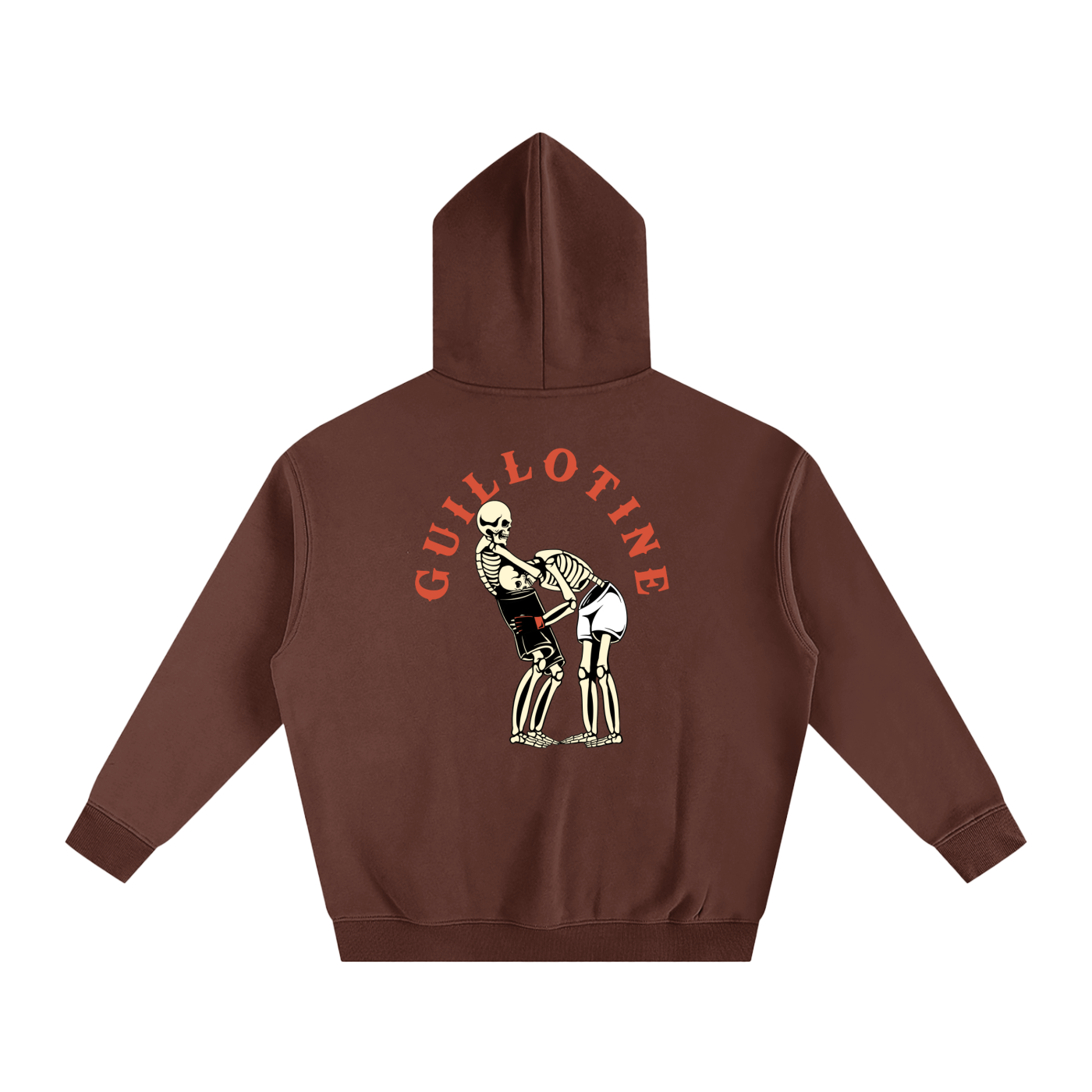 Guillotine Red Text Hoodie - ARETE