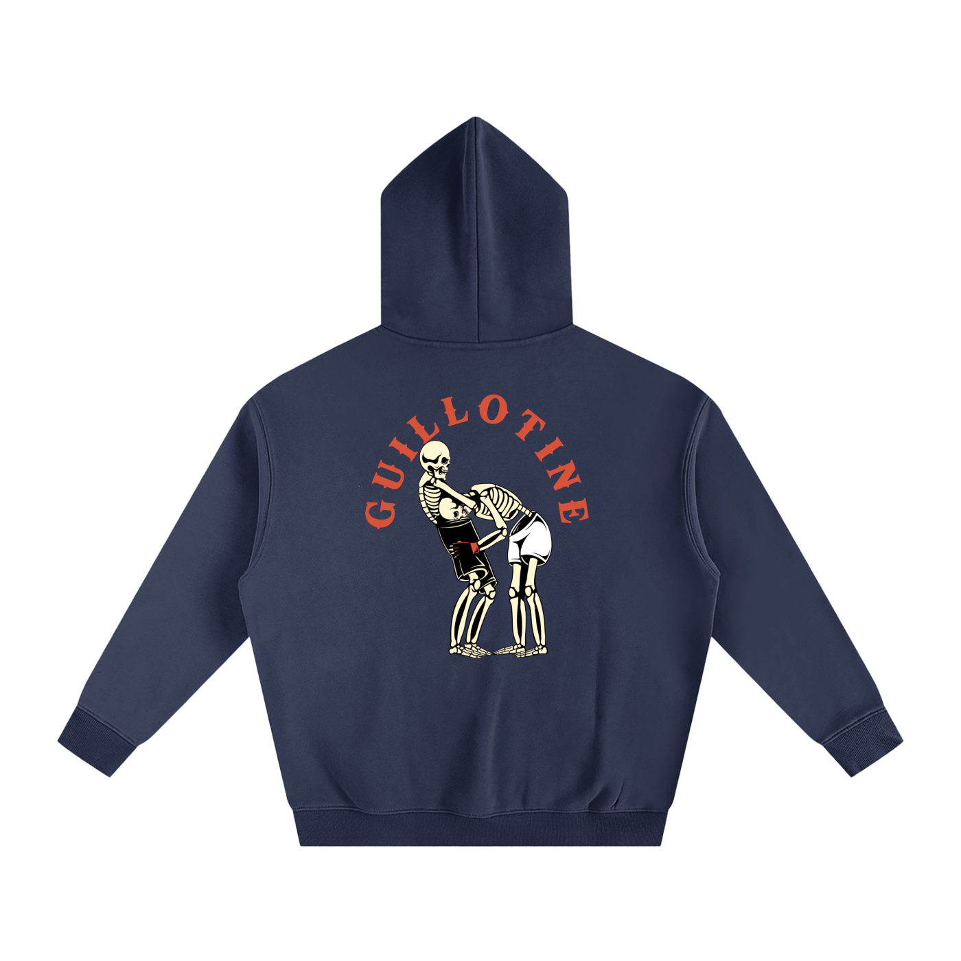 Guillotine Red Text Hoodie - ARETE