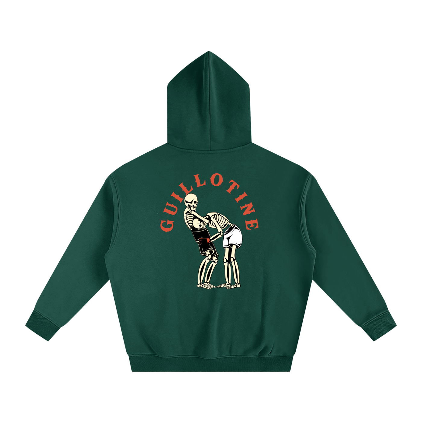Guillotine Red Text Hoodie - ARETE