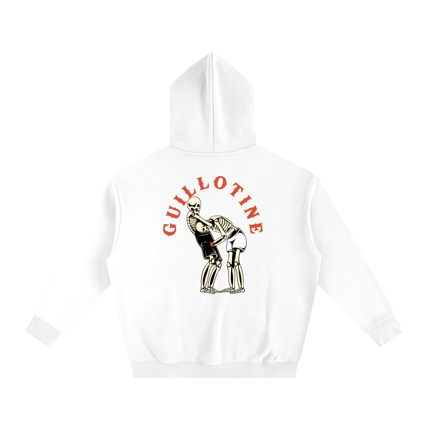 Guillotine Red Text Hoodie - ARETE