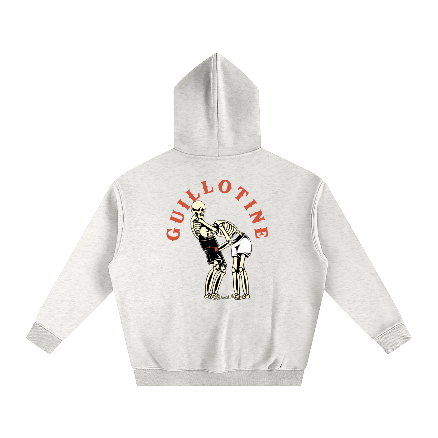 Guillotine Red Text Hoodie - ARETE