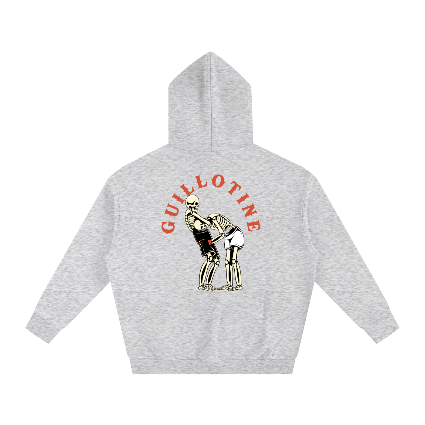 Guillotine Red Text Hoodie - ARETE