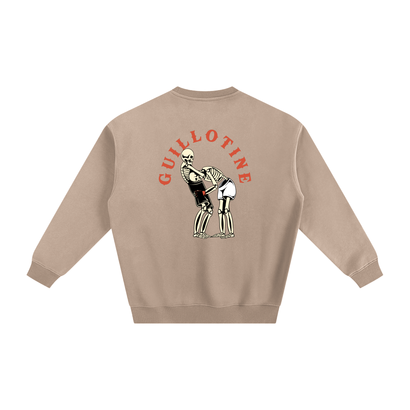 Guillotine Red Text Sweatshirt - ARETE