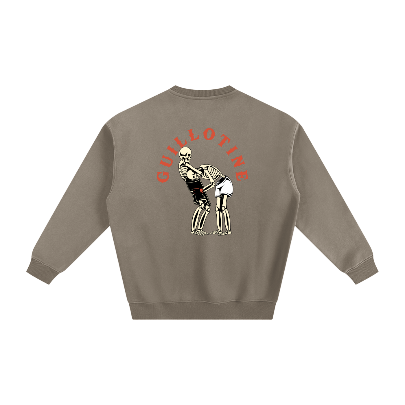 Guillotine Red Text Sweatshirt - ARETE