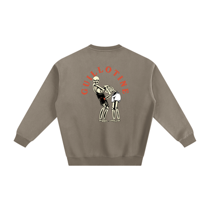 Guillotine Red Text Sweatshirt - ARETE
