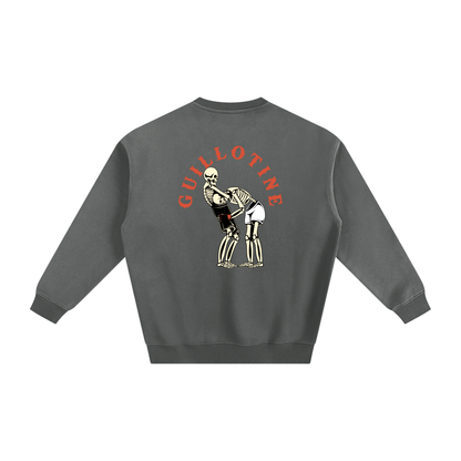 Guillotine Red Text Sweatshirt - ARETE