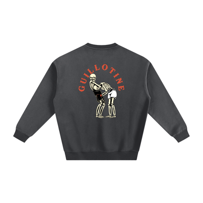 Guillotine Red Text Sweatshirt - ARETE