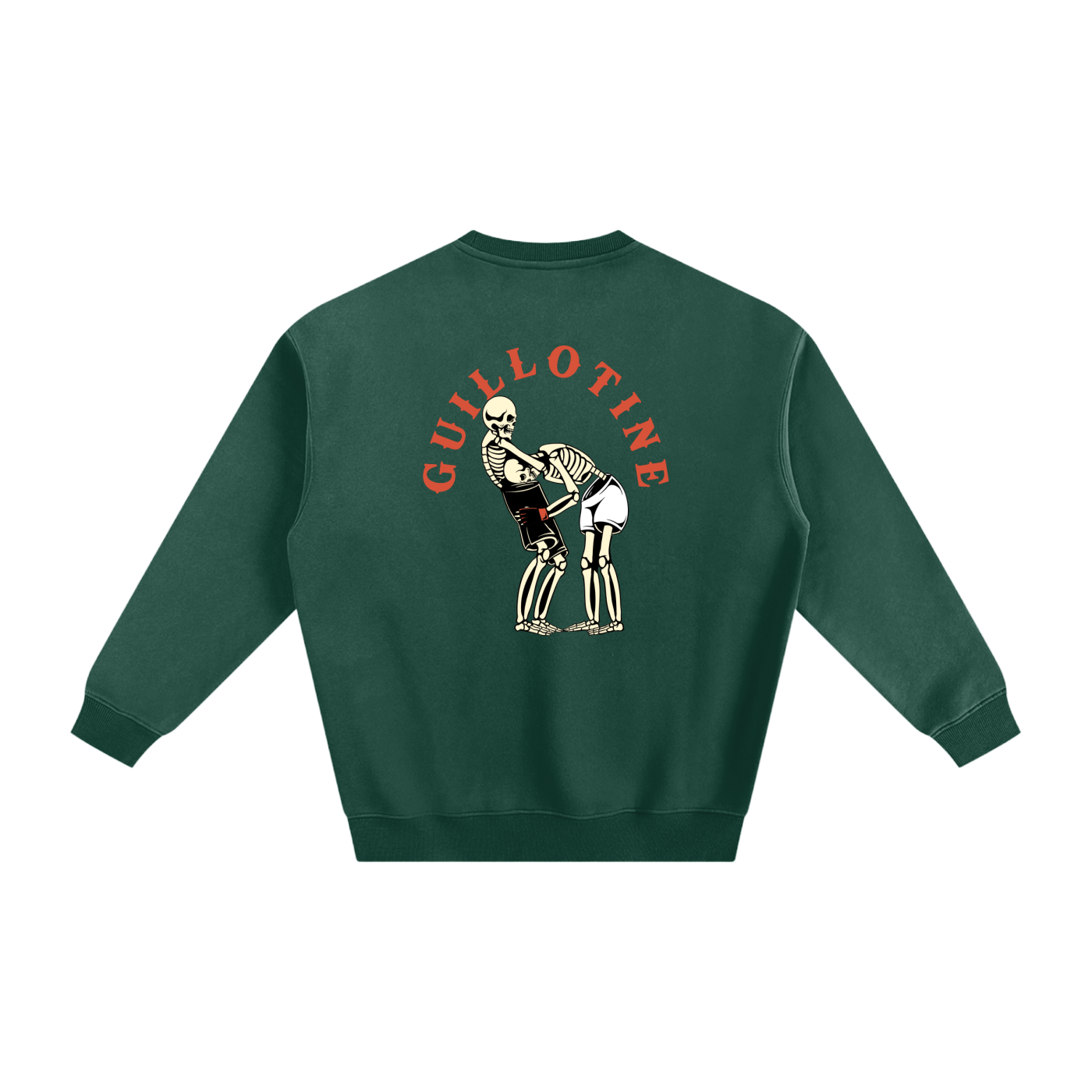 Guillotine Red Text Sweatshirt - ARETE