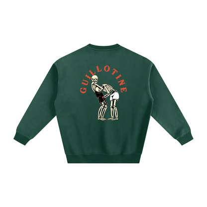 Guillotine Red Text Sweatshirt - ARETE
