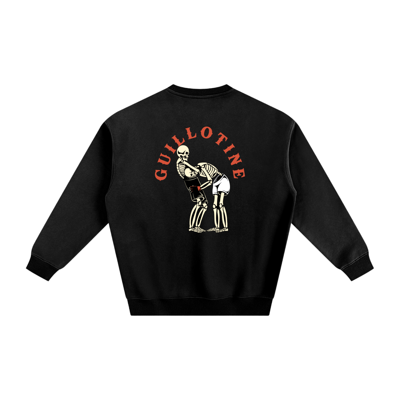 Guillotine Red Text Sweatshirt - ARETE