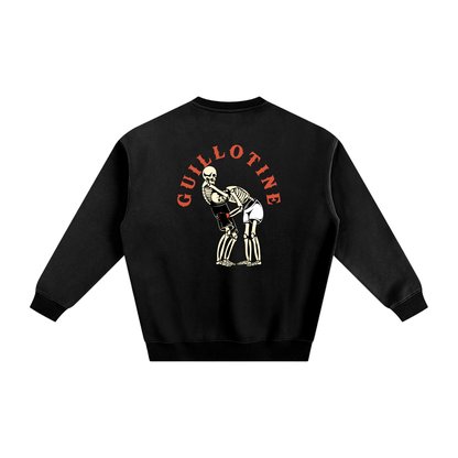 Guillotine Red Text Sweatshirt - ARETE