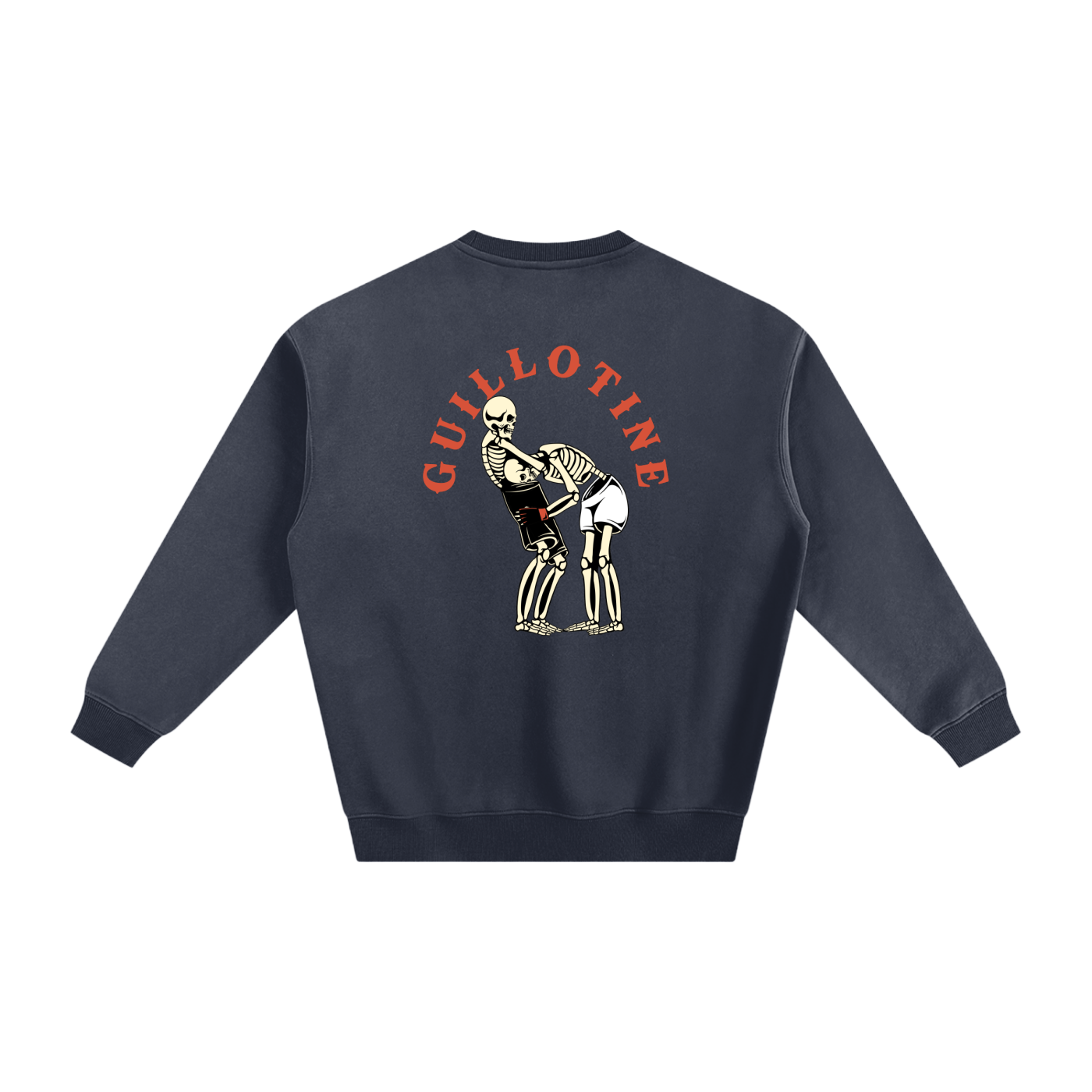 Guillotine Red Text Sweatshirt - ARETE