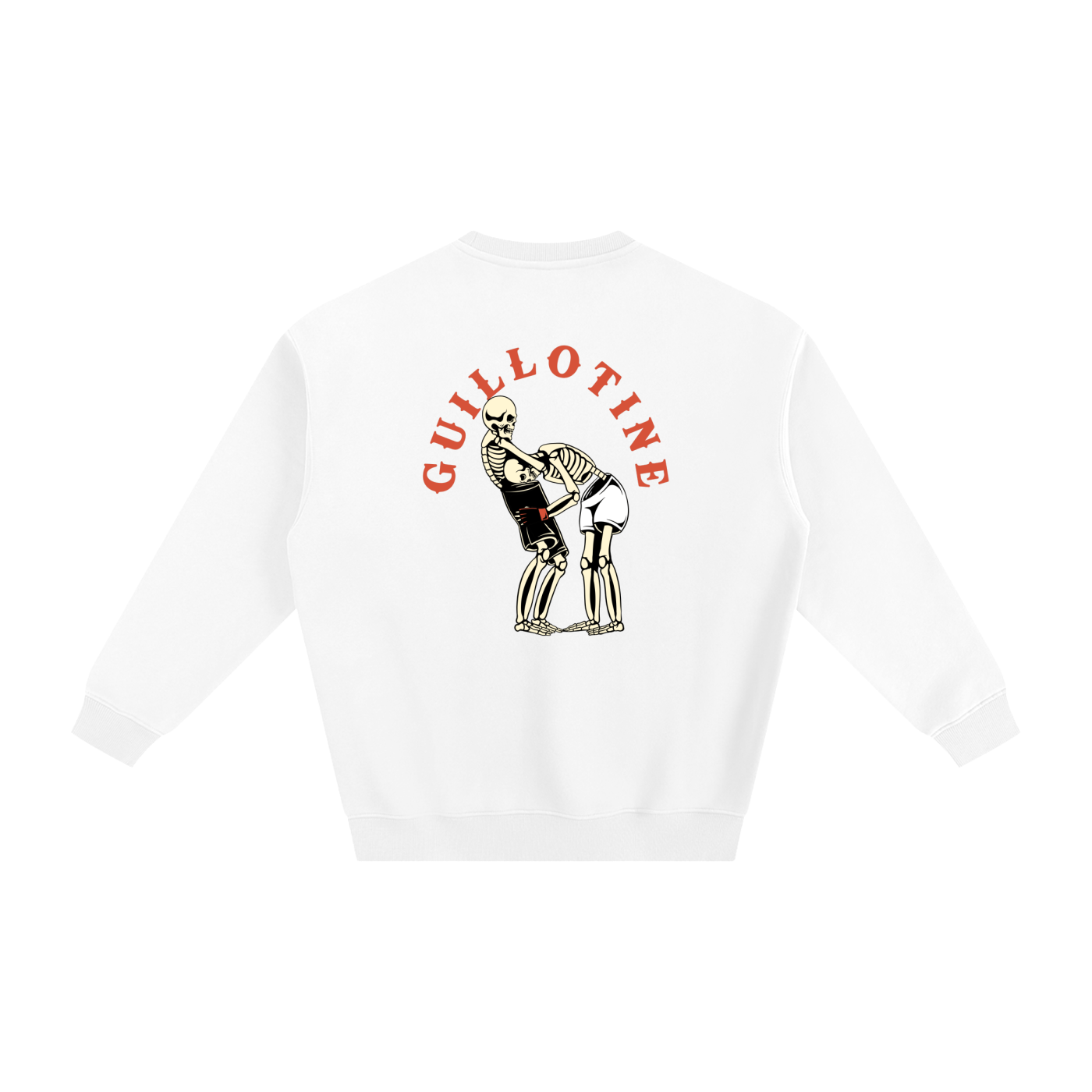 Guillotine Red Text Sweatshirt - ARETE