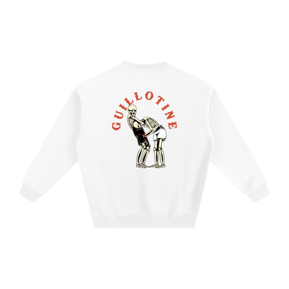 Guillotine Red Text Sweatshirt - ARETE