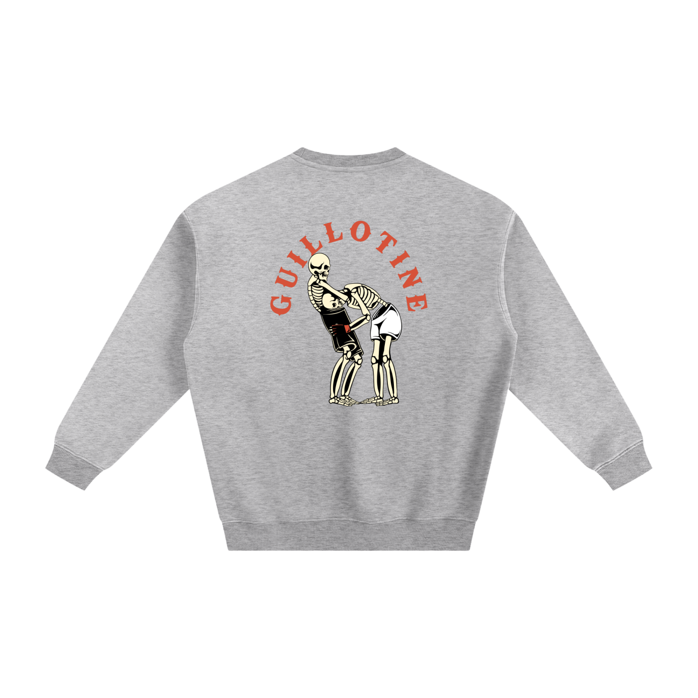 Guillotine Red Text Sweatshirt - ARETE