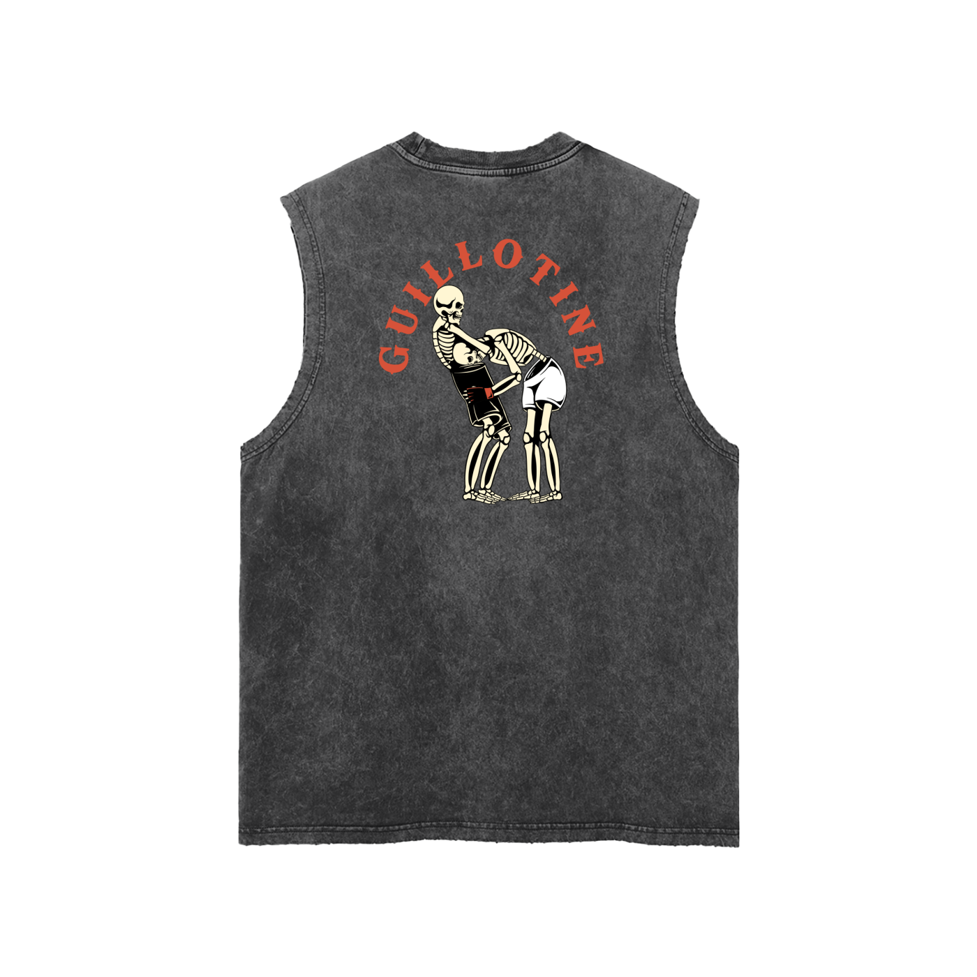 Guillotine Red Text Tank Top - ARETE