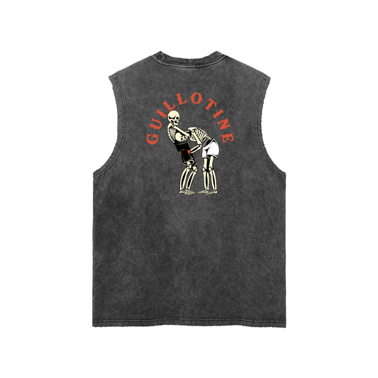 Guillotine Red Text Tank Top - ARETE