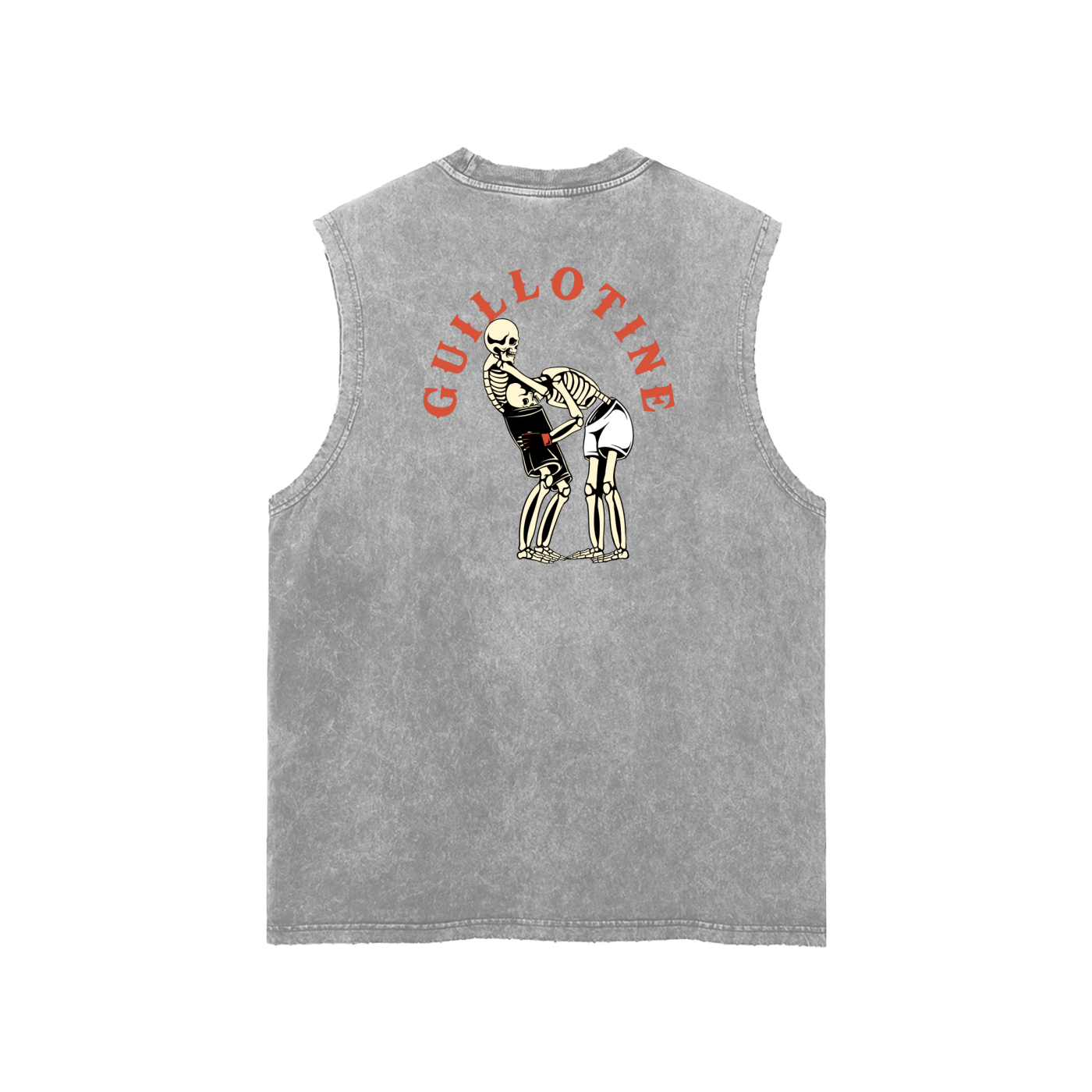 Guillotine Red Text Tank Top - ARETE