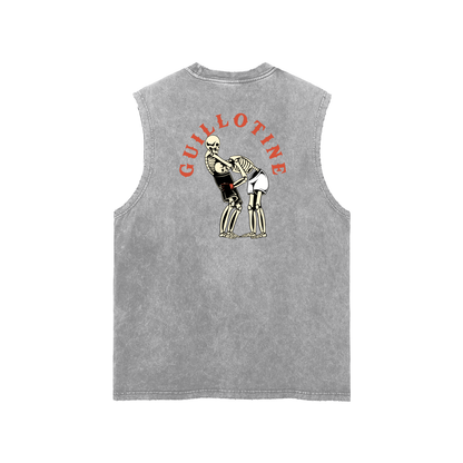 Guillotine Red Text Tank Top - ARETE