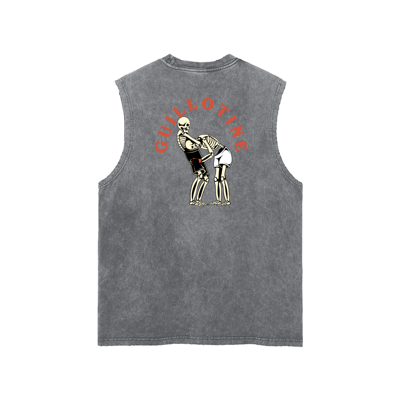 Guillotine Red Text Tank Top - ARETE