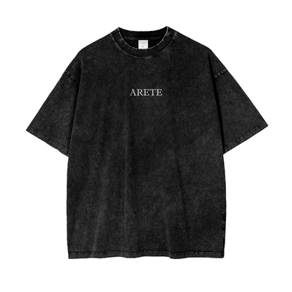 Guillotine Blue Text T-shirt - ARETE