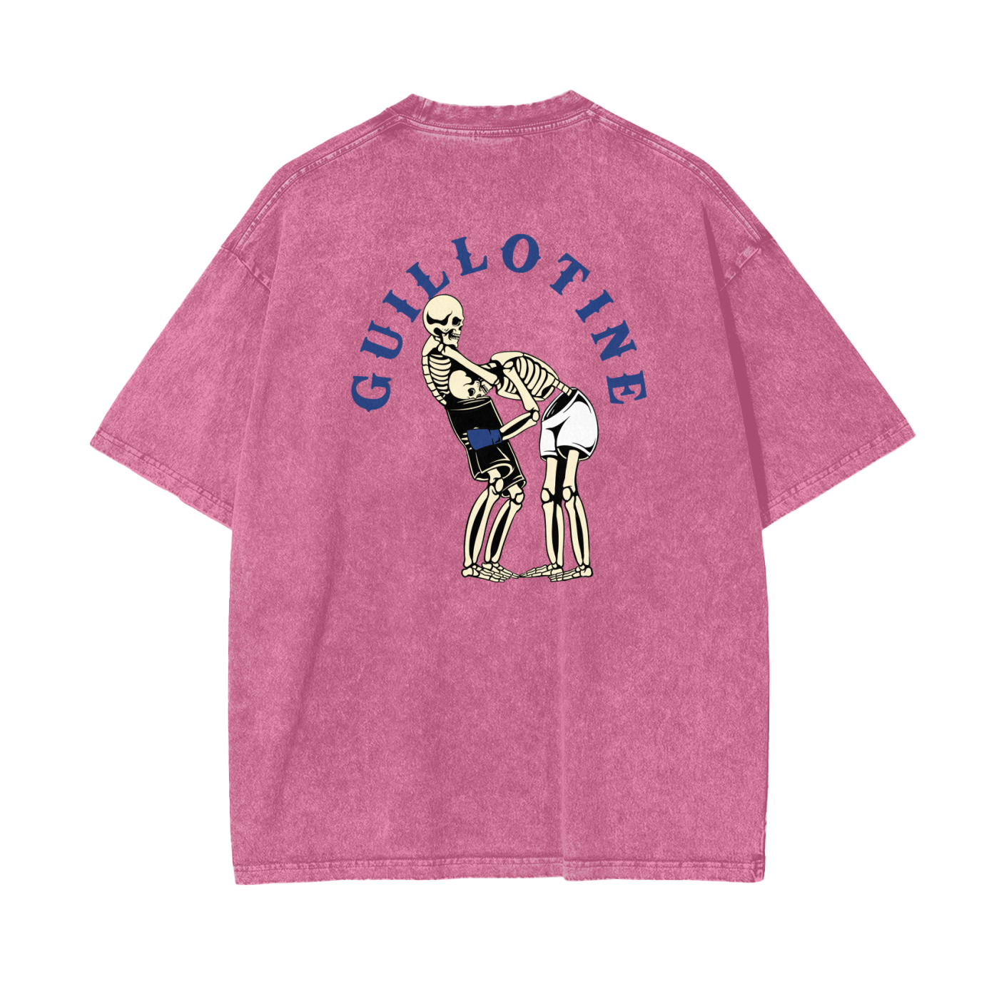 Guillotine Blue Text T-shirt - ARETE