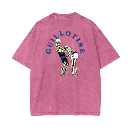 Guillotine Blue Text T-shirt - ARETE