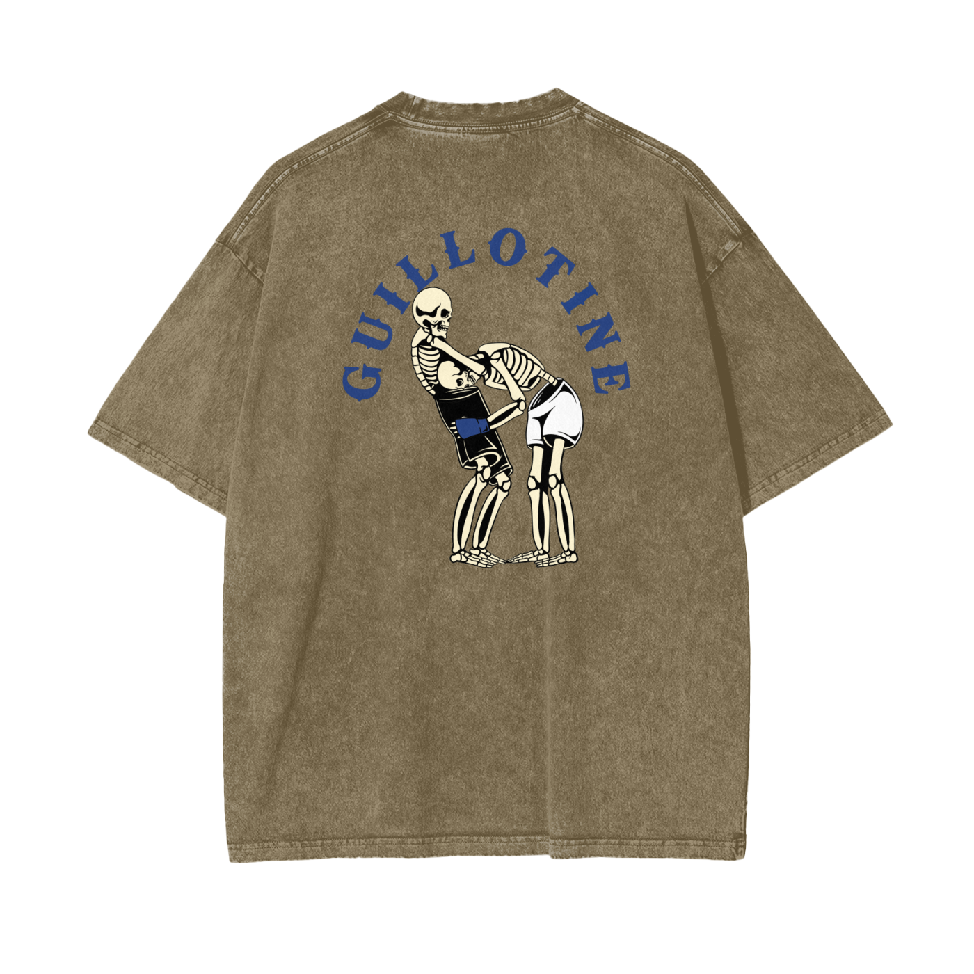 Guillotine Blue Text T-shirt - ARETE