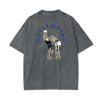 Guillotine Blue Text T-shirt - ARETE