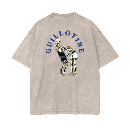 Guillotine Blue Text T-shirt - ARETE
