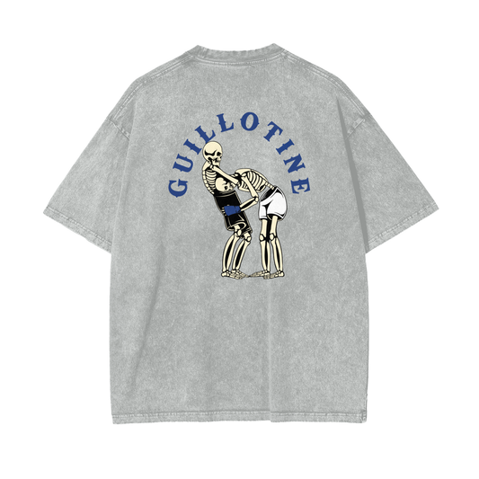 Guillotine Blue Text T-shirt - ARETE