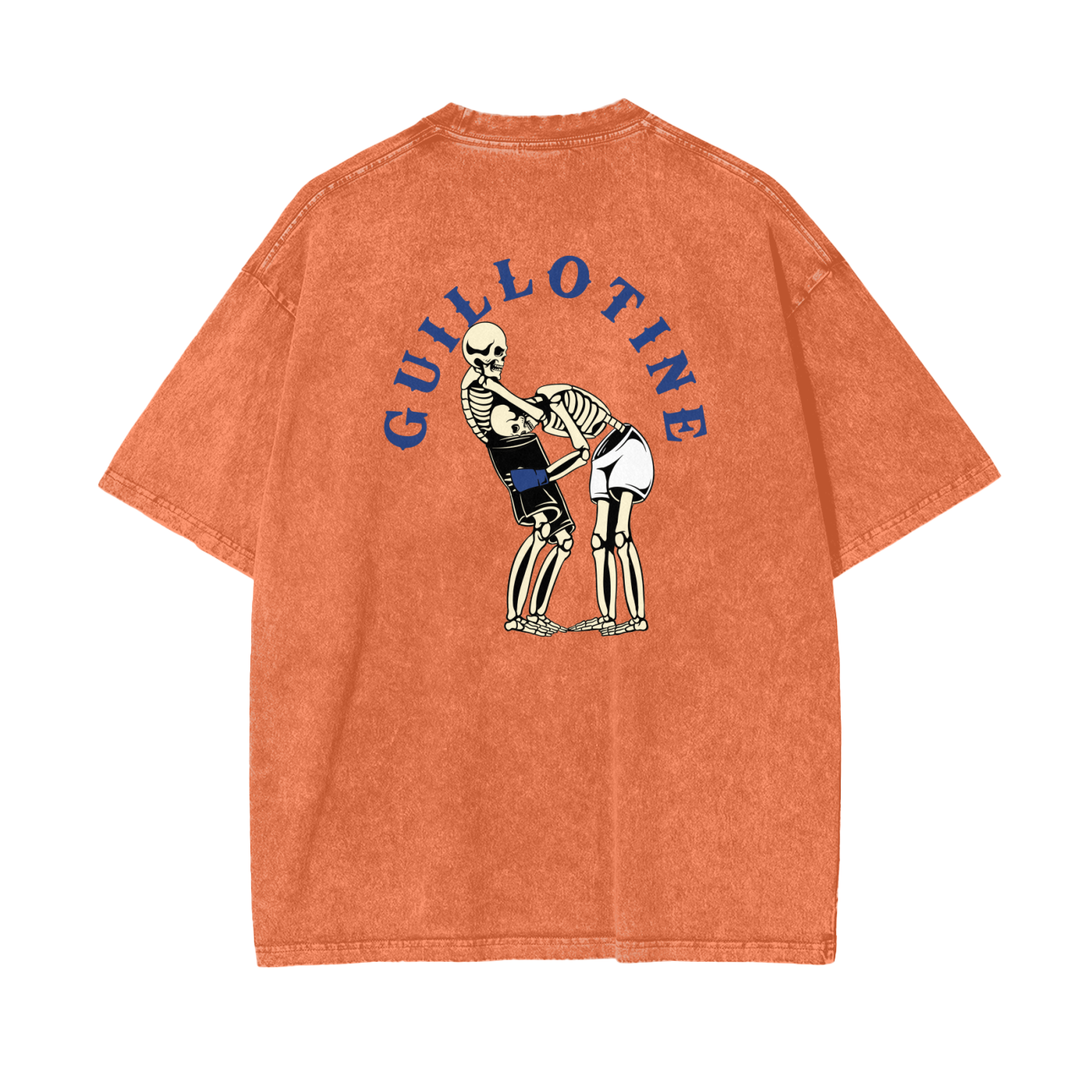 Guillotine Blue Text T-shirt - ARETE