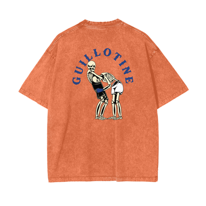 Guillotine Blue Text T-shirt - ARETE