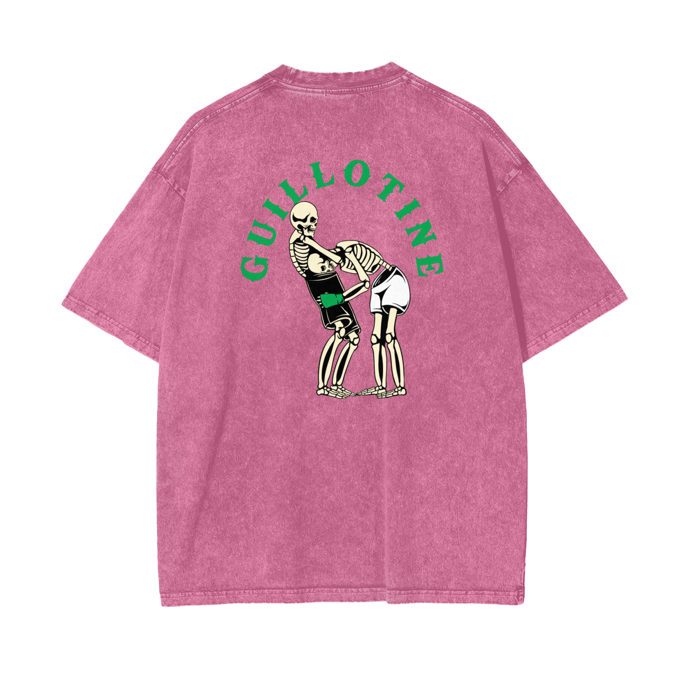 Guillotine Green Text T-shirt - ARETE