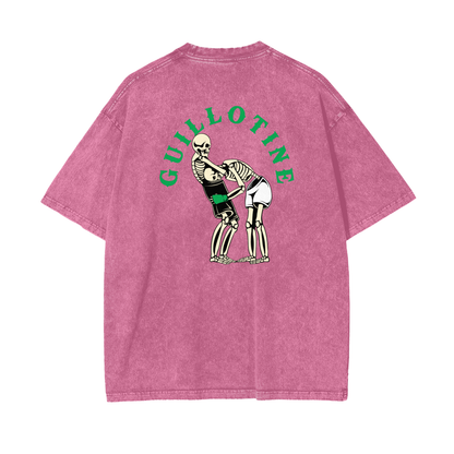 Guillotine Green Text T-shirt - ARETE