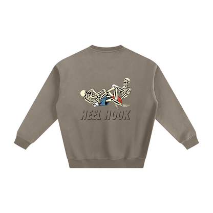 Heel Hook Black Text Sweatshirt - ARETE