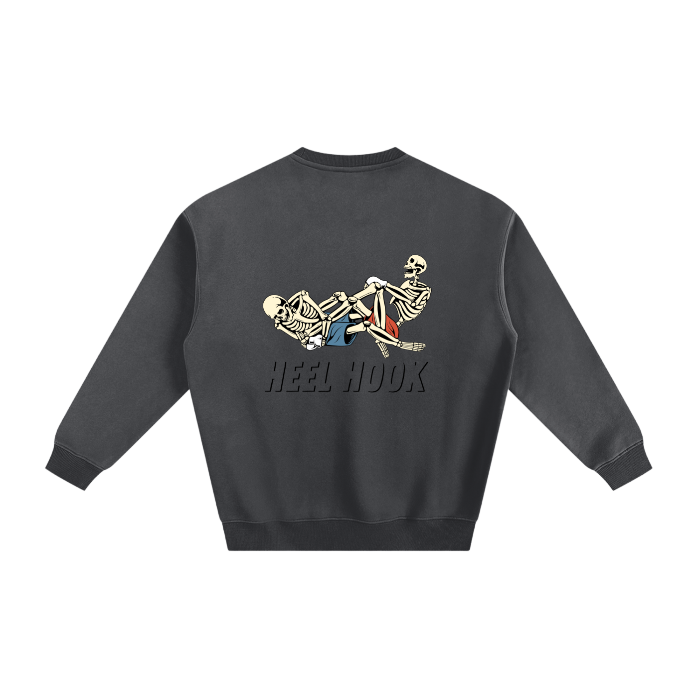 Heel Hook Black Text Sweatshirt - ARETE