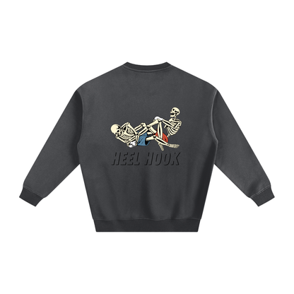 Heel Hook Black Text Sweatshirt - ARETE