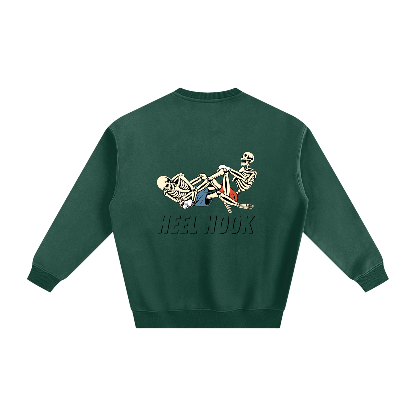 Heel Hook Black Text Sweatshirt - ARETE