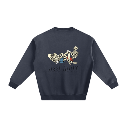 Heel Hook Black Text Sweatshirt - ARETE