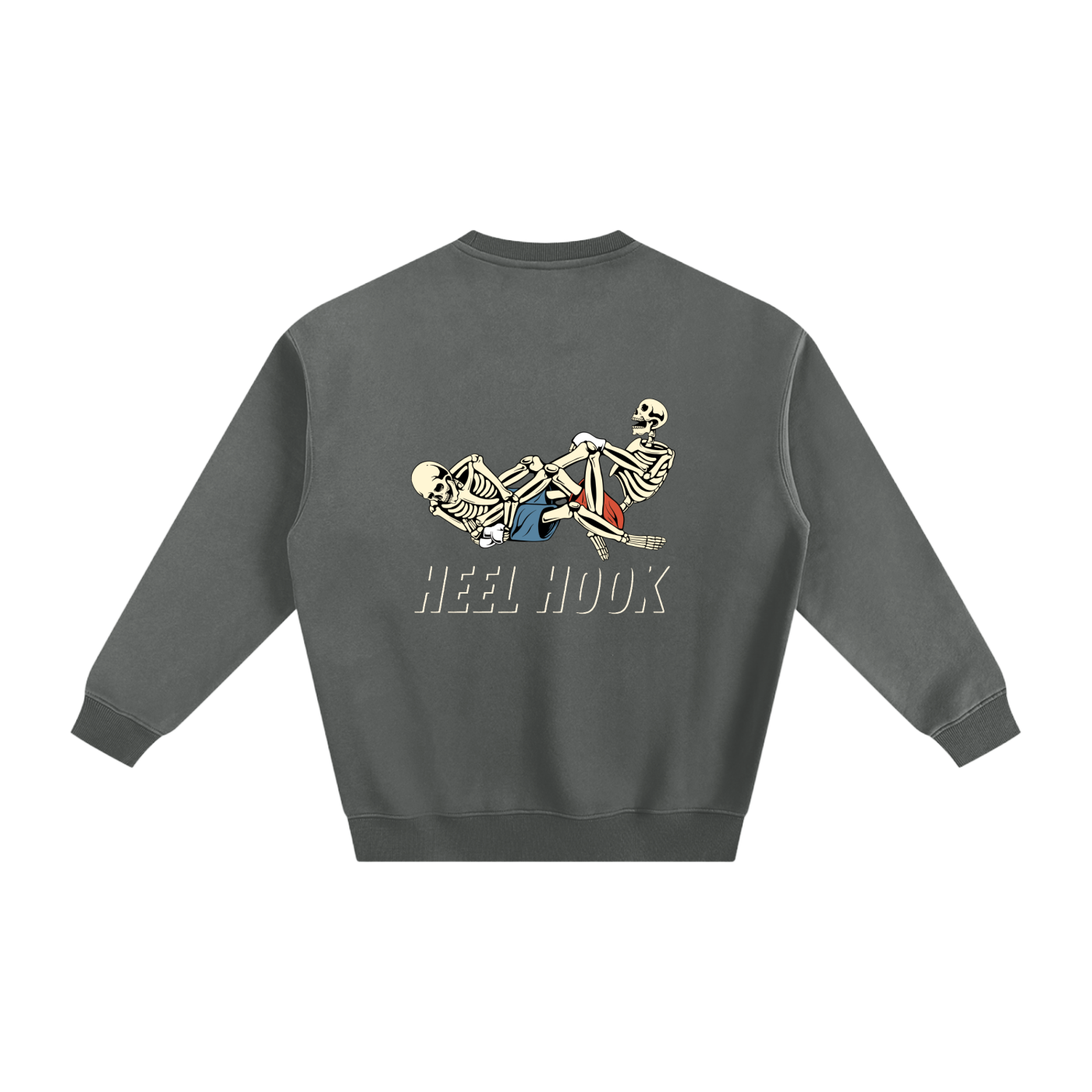 Heel Hook white Text Sweatshirt - ARETE