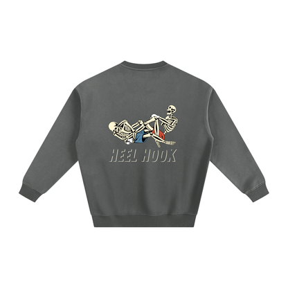Heel Hook white Text Sweatshirt - ARETE