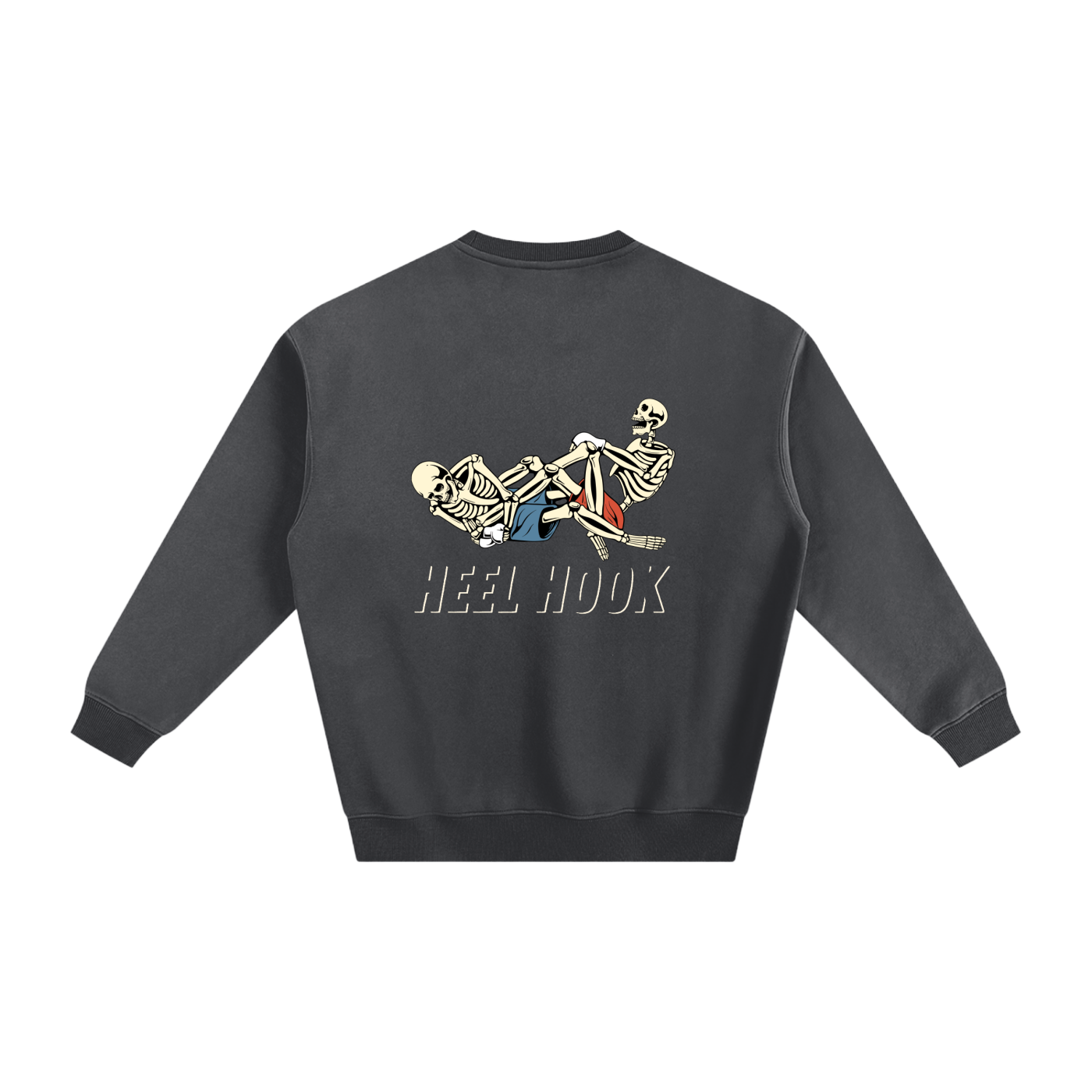 Heel Hook white Text Sweatshirt - ARETE