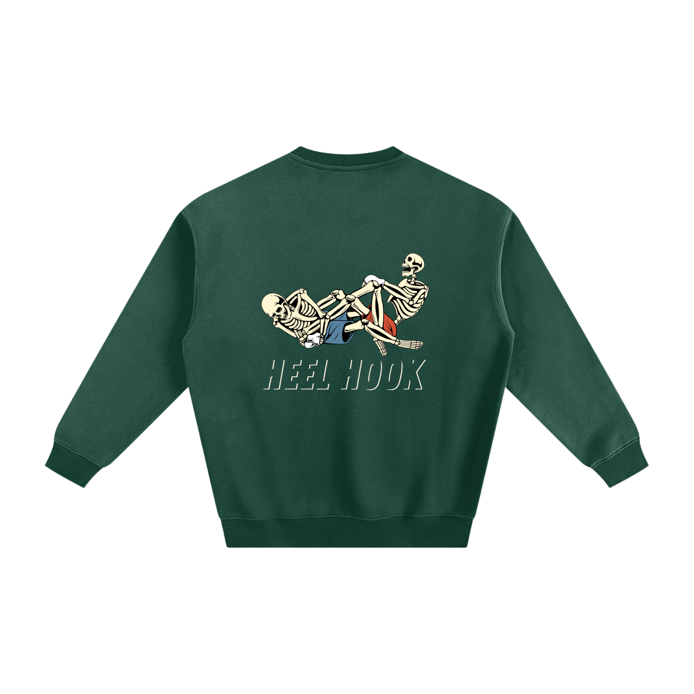 Heel Hook white Text Sweatshirt - ARETE