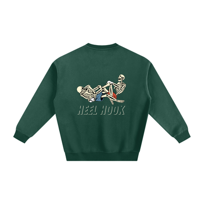 Heel Hook white Text Sweatshirt - ARETE
