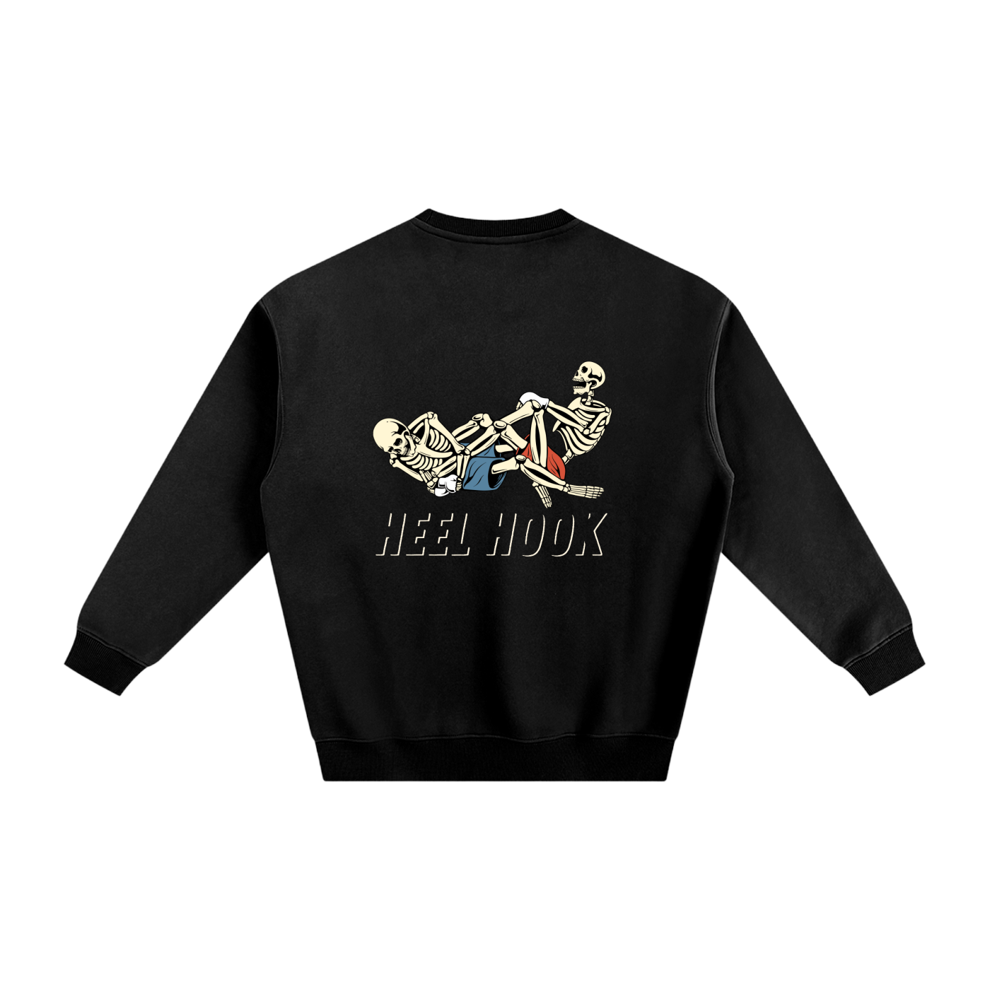 Heel Hook white Text Sweatshirt - ARETE