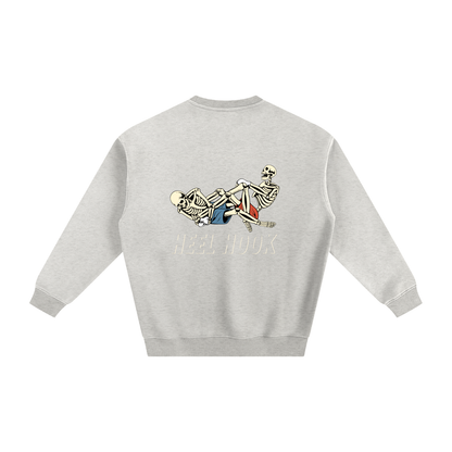 Heel Hook white Text Sweatshirt - ARETE