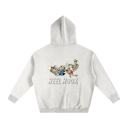 Heel Hook Black Text Hoodie - ARETE