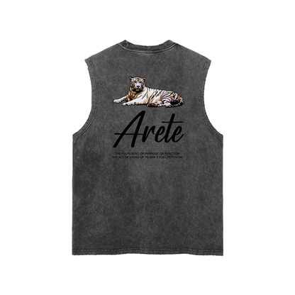 Signature Black Text Tank Top - ARETE